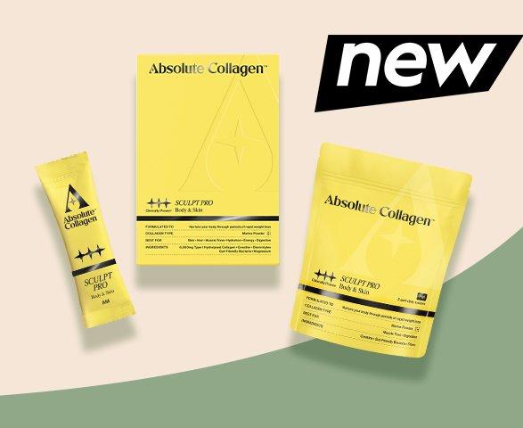 Yellow product on a beige and green background