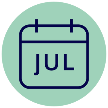 July month calendar icon
